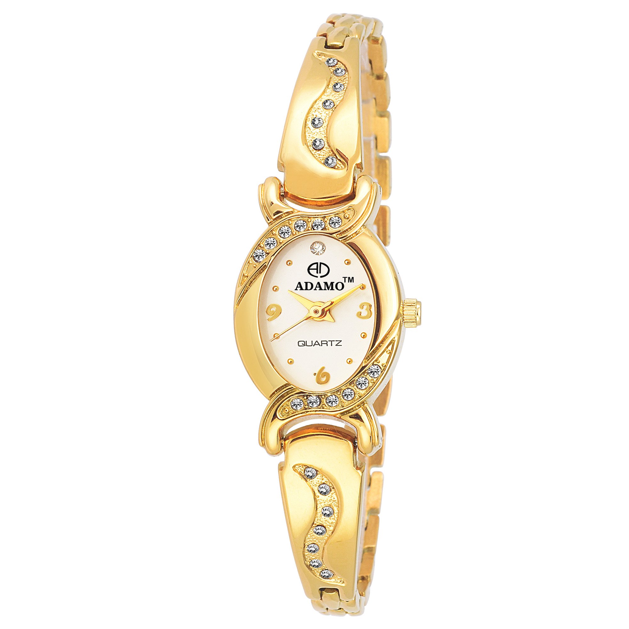 ADAMO Enchant White Dial Womens & Girls Watch 2468YM01 (B077FWQ3JY) Amazon Price History, Amazon Price Tracker