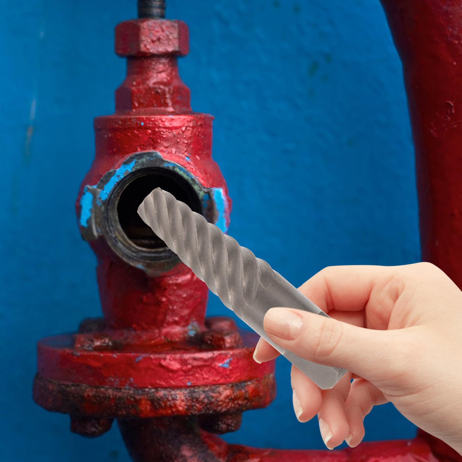 Estrattore per Viti Danneggiate Set per Facile Estrazione di Bulloni e Viti in Acciaio al Carbonio Plastica per Riparazioni Domestiche e Progetti Fai-da-te