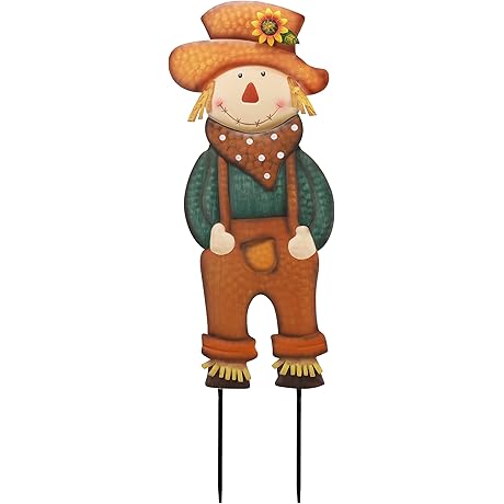 Charming Fall Decor Harvest Scarecrow for Vibrant Outdoor Ambiance