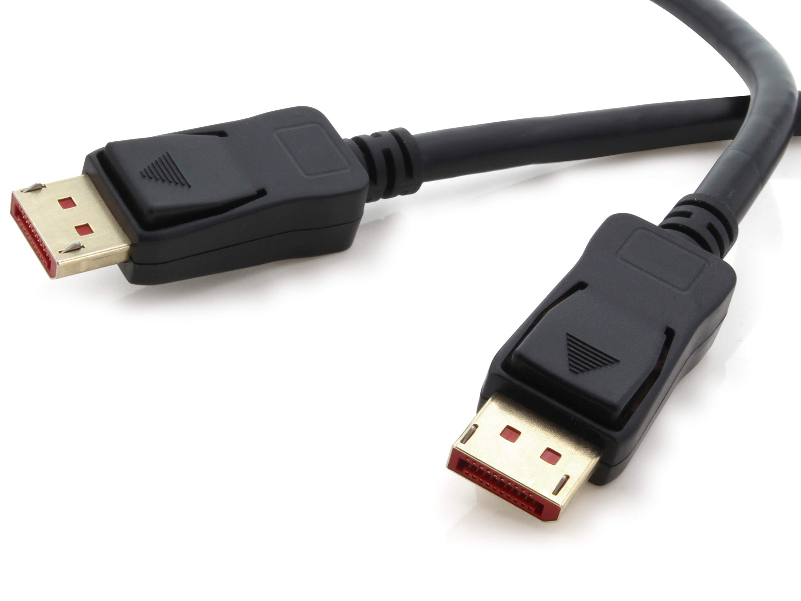 5 x câble DP 8K 60 Hz - 3,0 m - Câble Displayport, bande passante DP 1.4 de max. 32,4 Gbit s 7680 x 4320 60 Hz compatible avec 1.3, 1.2, 1.1, HDR10, HDCP 2.2 noir