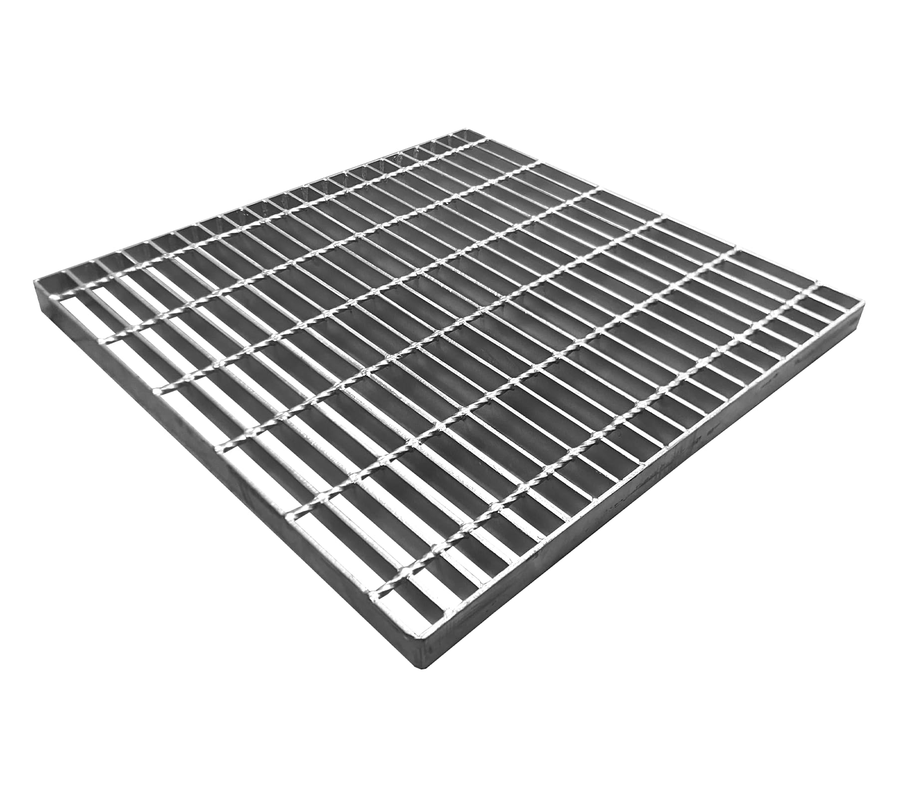 Natotela Galvanized Steel Drain Grating-600x600mm Durable Heavy Duty Metal Grating Square Gully Grid for 24" Square Catch Basin Outdoor Drainage Grates Thick for Garage Sewer Downspout Driveway
