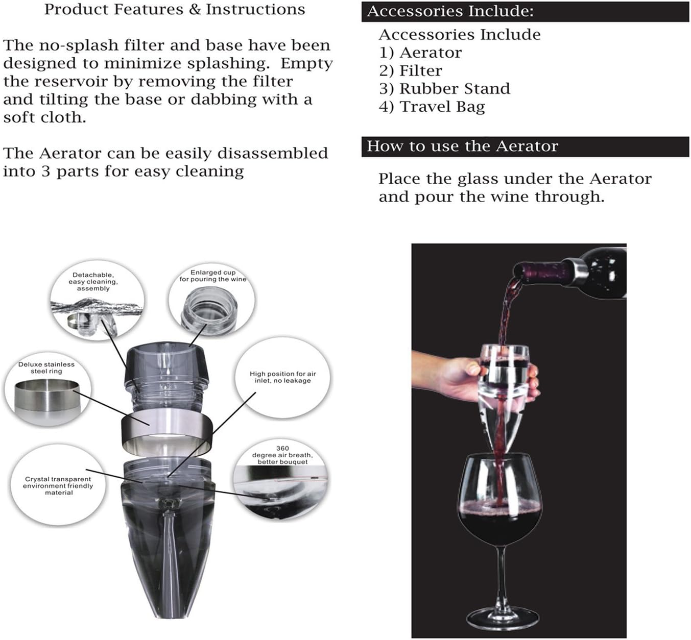 Deluxe Aerator with Stand and Screen