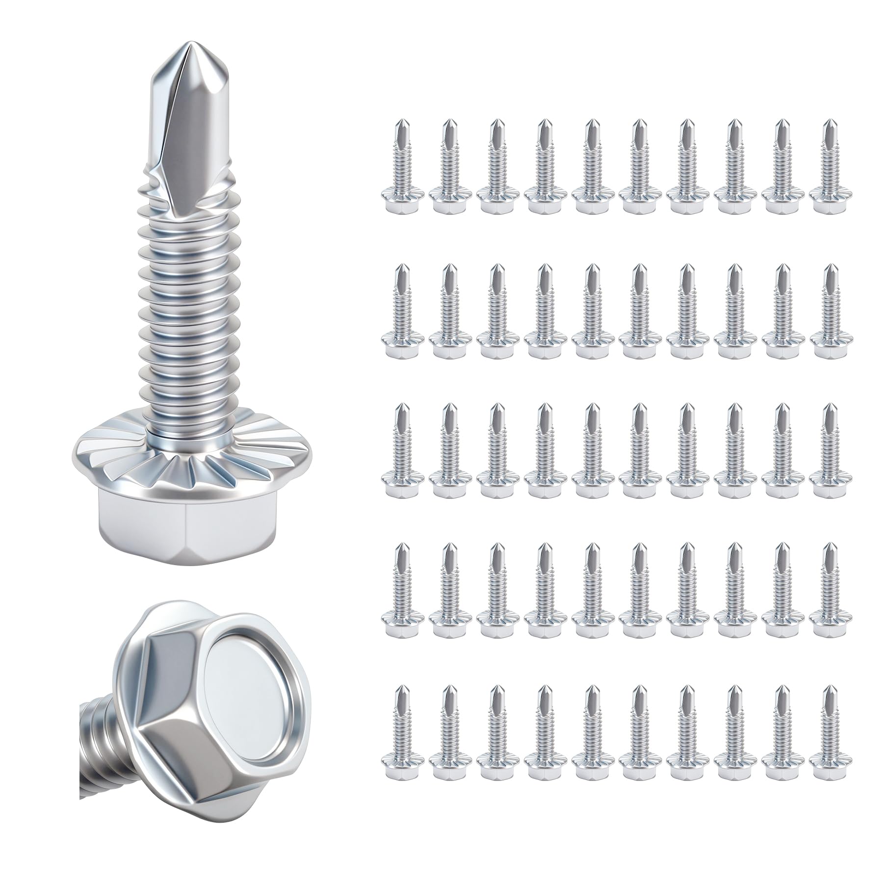 Self-Drilling Screws - Grade 8.8, 25 Pack -11