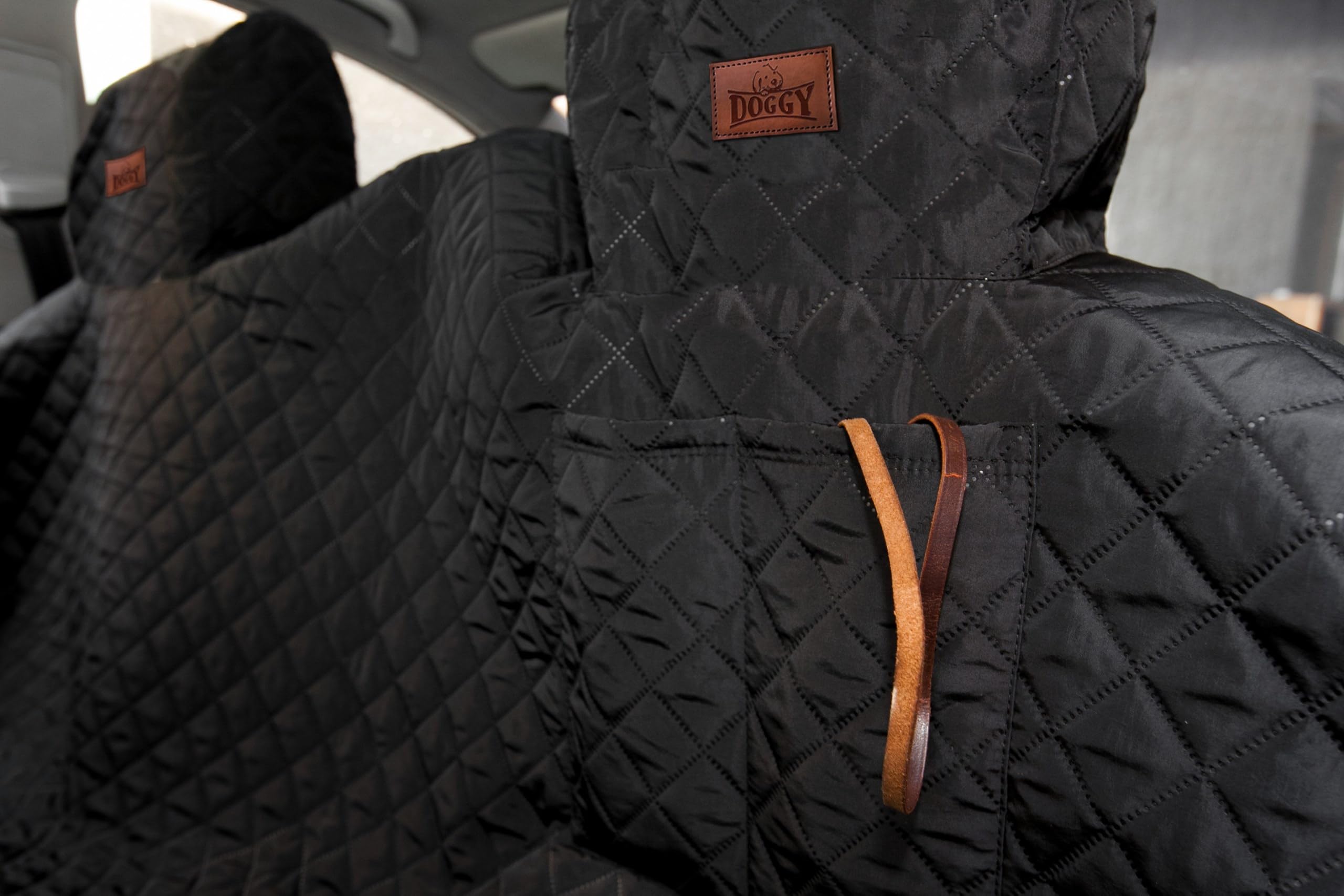 Funda para asiento de coche para perros, tamaño estándar, 220 cm, color negro