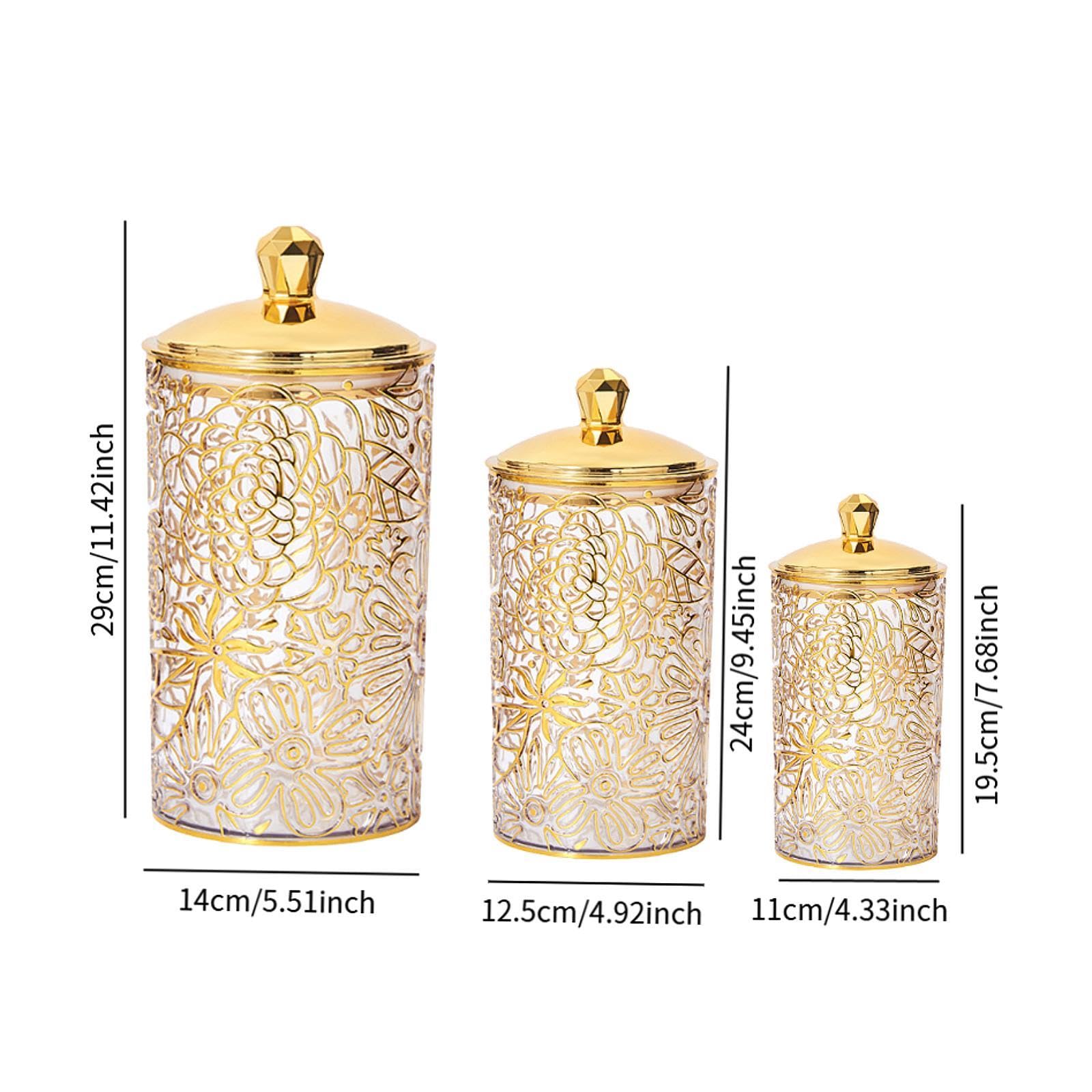 3 Teiliges Vorratsglas Set mit Deckel, Lebensmittelbehälter, Küchenkanister