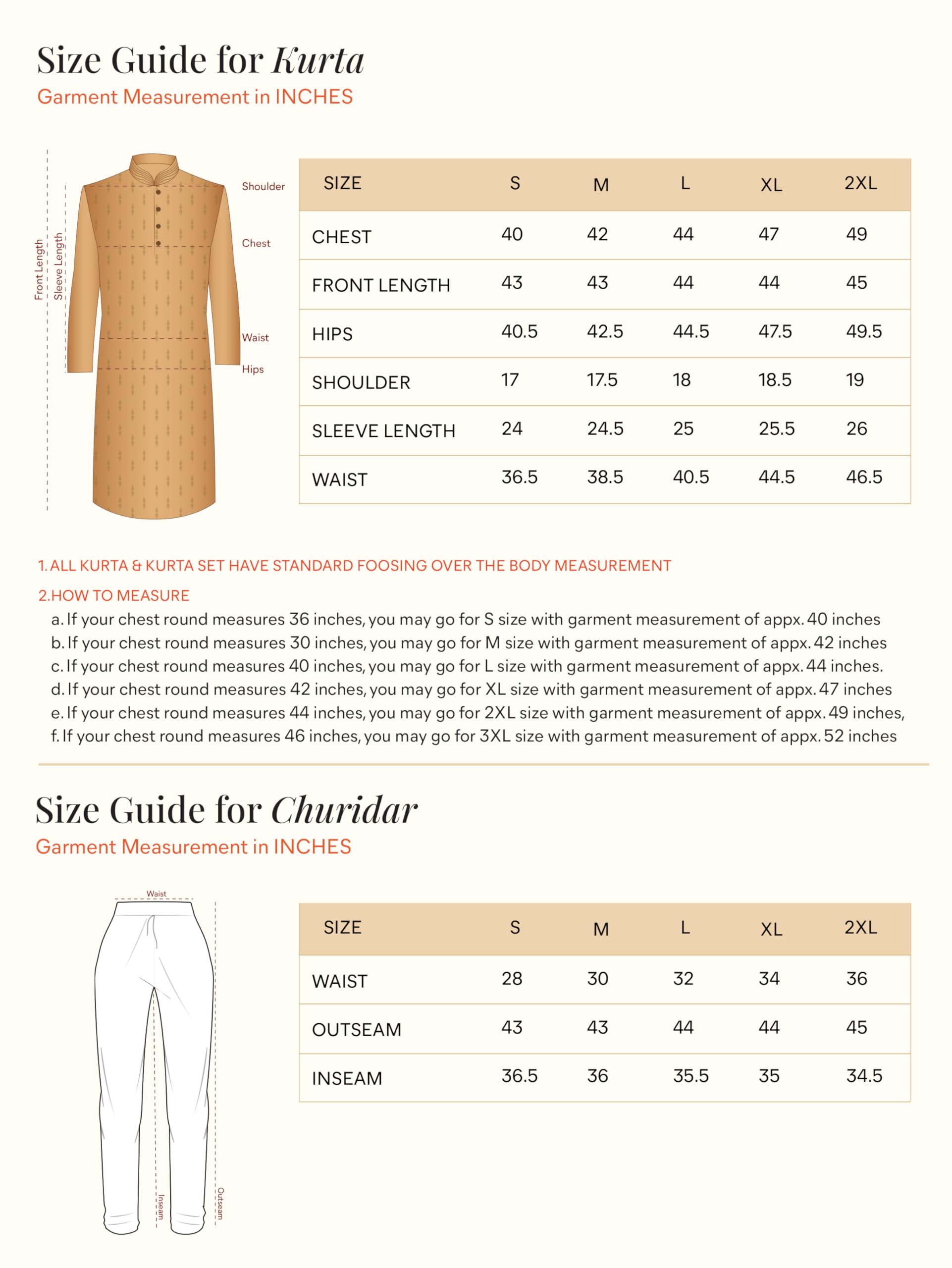 Manyavar Męski zestaw Kurta i Churidar