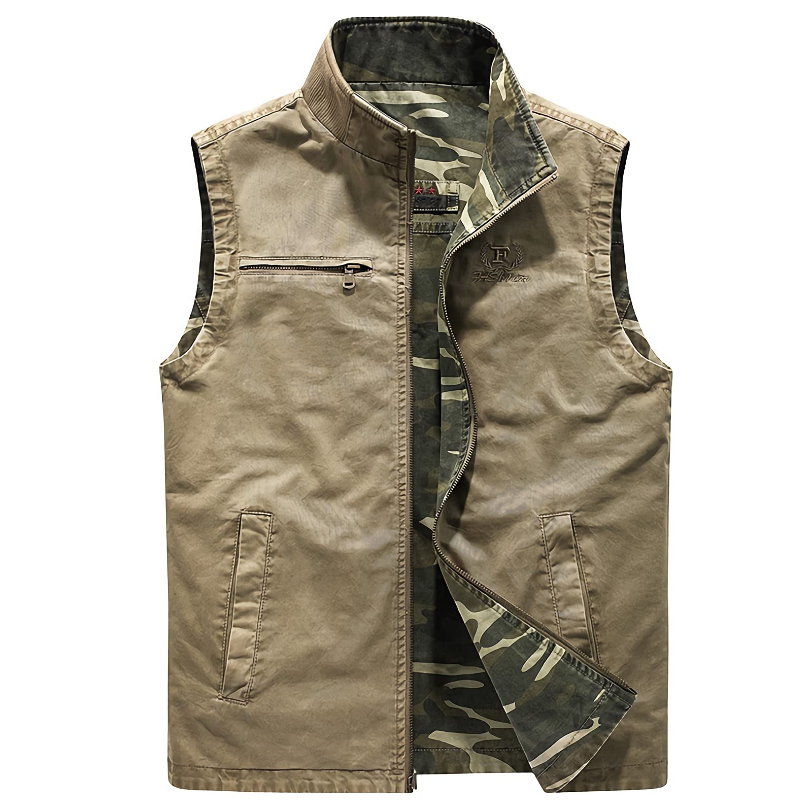 Chaleco para hombre al aire libre, chaqueta de trabajo con múltiples bolsillos, chaleco ligero para safari, pesca, viajes, fotografía, caza, deportes