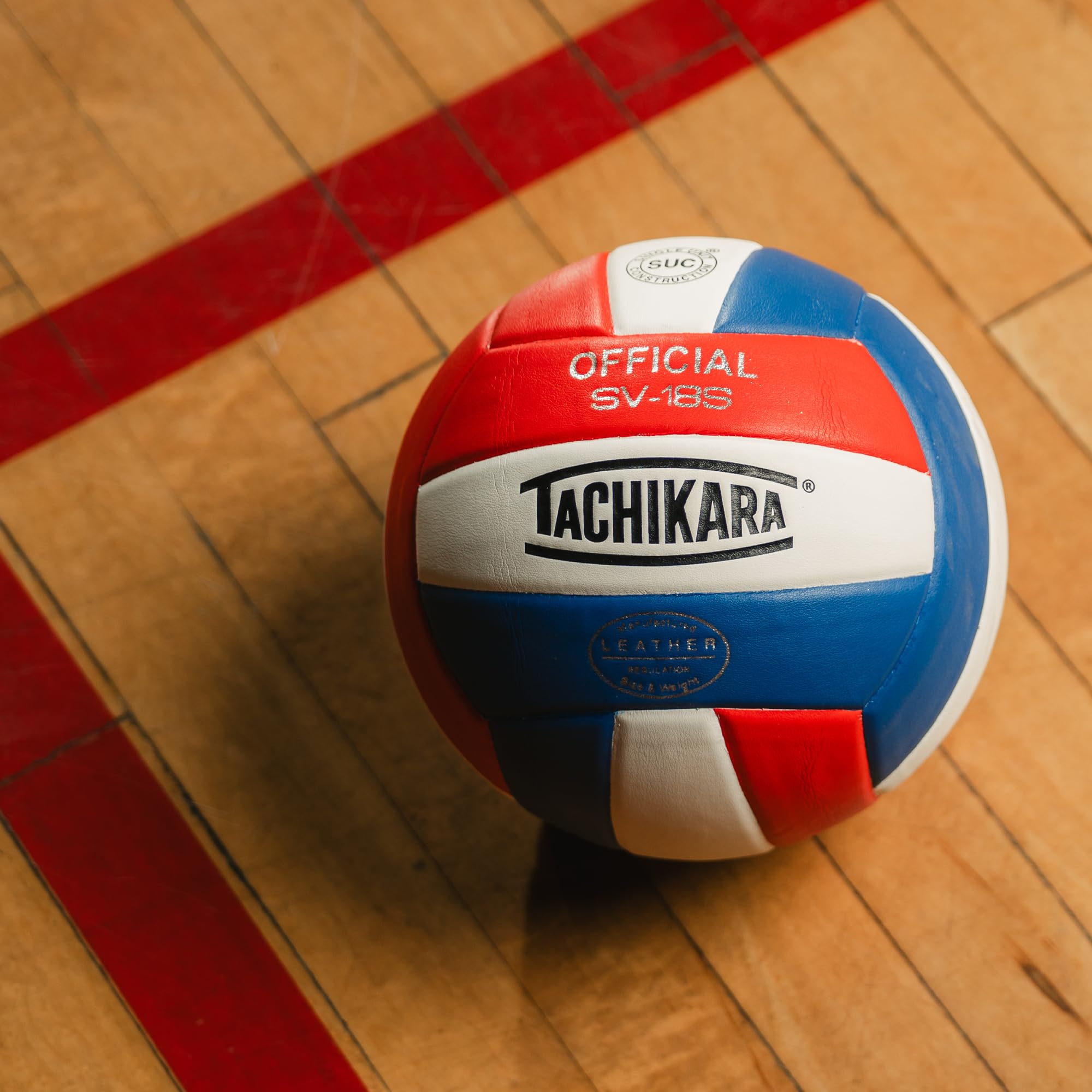 Tachikara Volleyball aus Verbundleder in institutioneller Qualität, Königsweiß