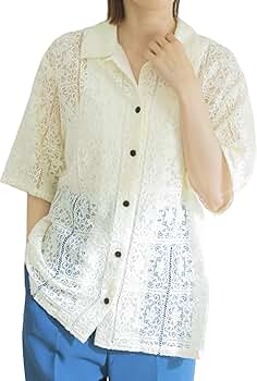 Amazon | [アーバンリサーチ] シャツ ブラウス ハーフスリーブレース