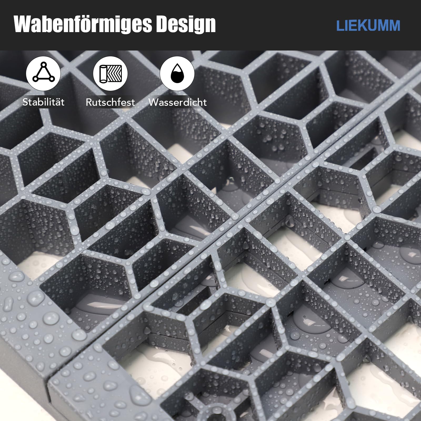 LIEKUMM Rampa do wózka inwalidzkiego, wysokość 2,5 cm, rampa dla osób niepełnosprawnych, pojemność 1400 kg, zdejmowana do progu