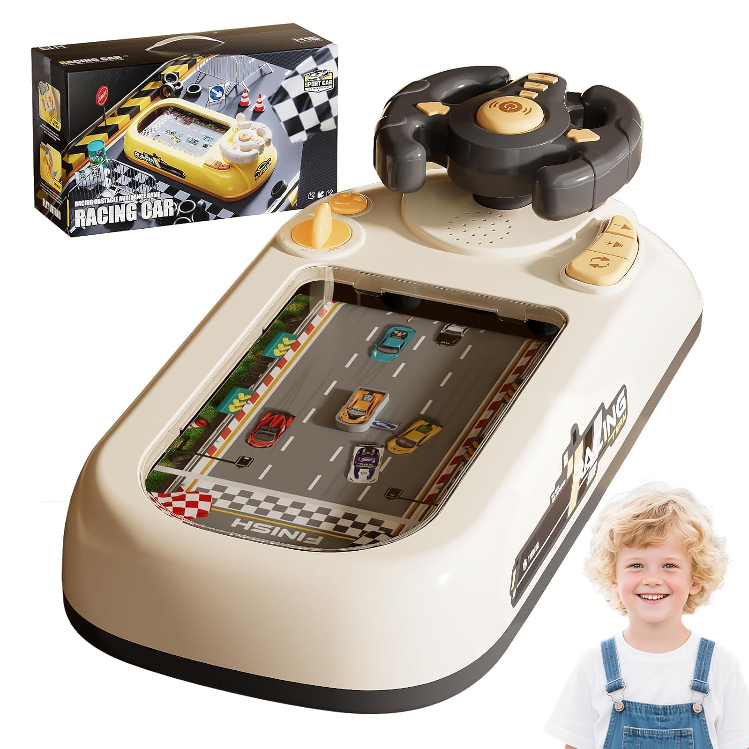 Suicune Kids Driving Streeting Wheel Toy Police Car CarModel Driving Racing Game Steering Wheel for Kids, Vehicle Adventure Play Electronic Simulation Childrens Education-image-17