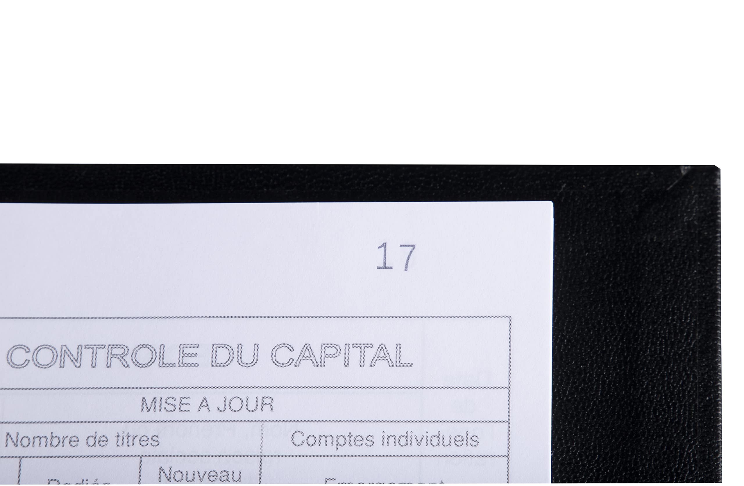 EXACOMPTA Reliure "Mouvements des titres",classeur 4 anneaux VE = 1