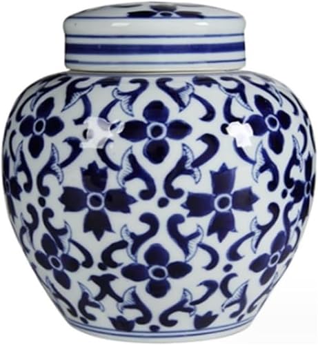 Vases Decor Ancient Chinese Style Decorative Porcelain with Lid Antique Traditional Table Decorations