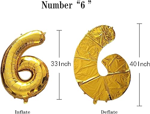 Miniatura 4 de SHUNTAI Decoraciones de cumpleaños número 60 para hombres y mujeres, globos dorados grandes de número 60, globos de aluminio de Mylar con letras