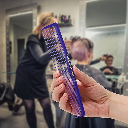 Miniatura 9 de Allegro Combs 6000 dientes anchos teasing Lift ventilado pelo peine de dientes espaciales peluquero estilista pelo rizado mezcla fresca 12 piezas