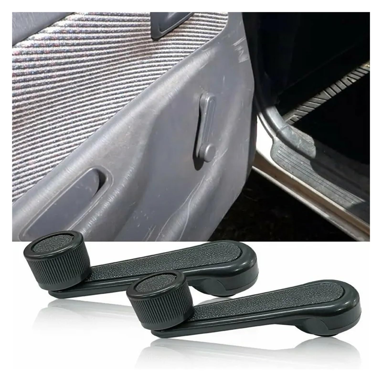 SAMWDK Glass Lifter 2piece Car Window Winder Crank Handle Regulator for Toyota for 4Runner for Corolla for Land for Cruiser Interior Door Window Lifter Riser Rocker Car Window Regulator