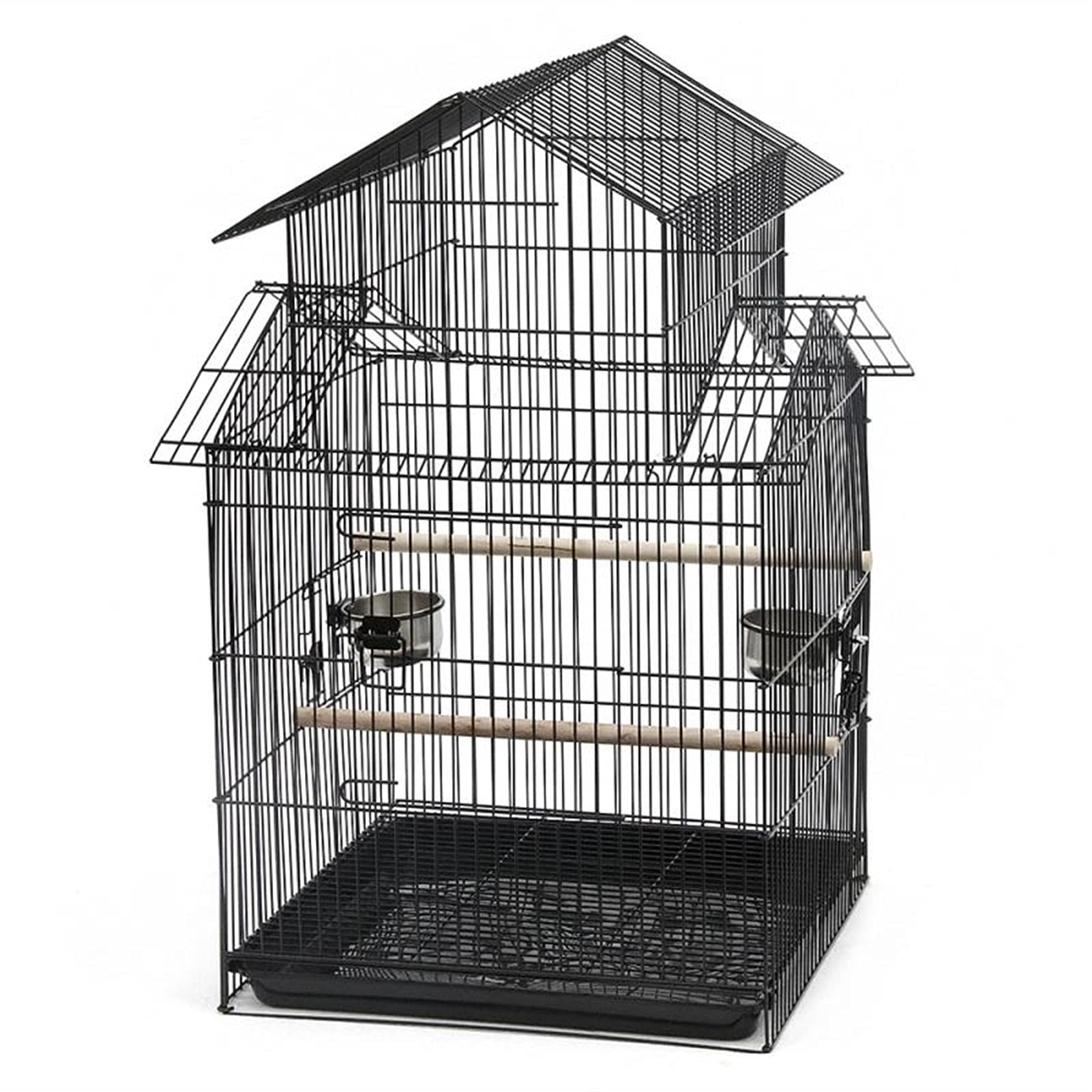 Gabbia per Uccelli e Pappagalli Gabbia per Uccelli Accessori Bird House Outdoor Large Birdcage Birdcage Cockatoo Canary Parrot Maga DAW con 4 Ruote per Canarini, Cocorite e Uccelli Esotici