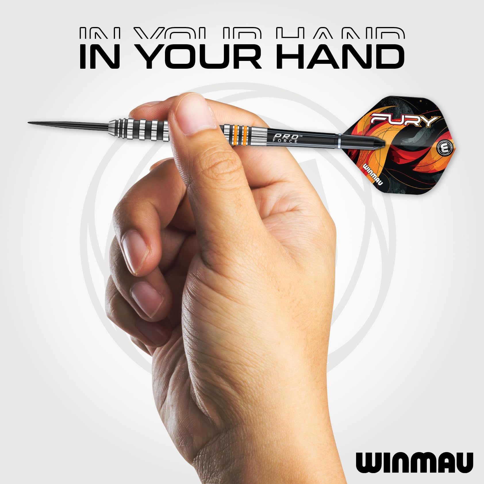 WINMAU Fury 22-28 gramów rzutki wolframowe z lotkami pryzmatycznymi i trzonkami Vecta (łodygi)