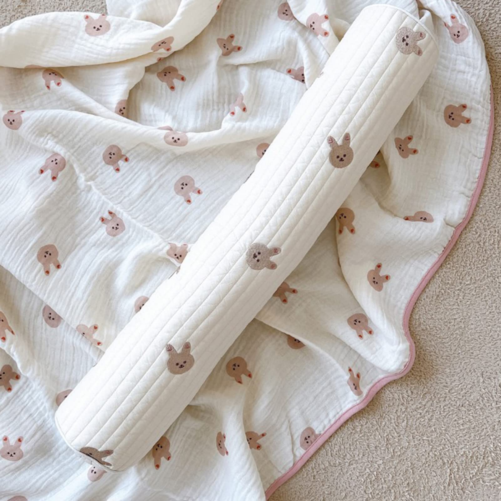 Oreiller Anti-roulis Bébé - Pour Sommeil Latéral Et Sécurité - Housse Détachable - Motif Girafe