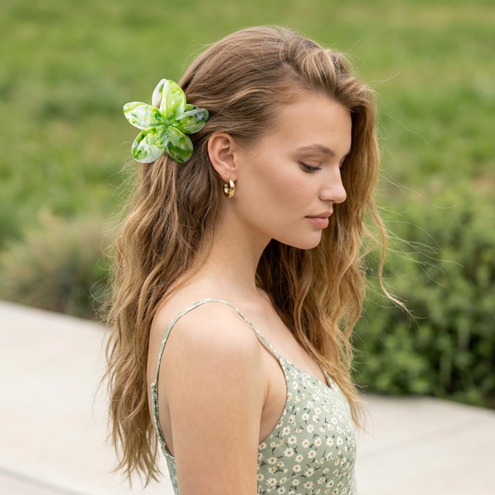 Pinzas Pelo Mujer Flor para Cabello Fino y Grueso, Accesorios Peinar