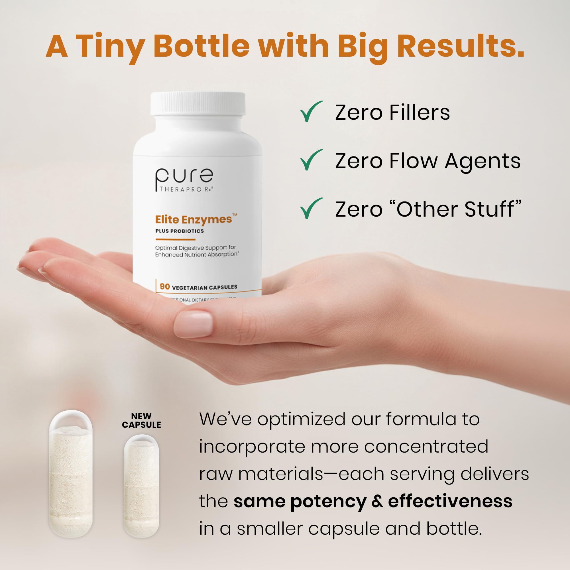 Pure Therapro Rx Elite Enzymes Plus Probiotics, Extra Strength, 90 Capsules — Amazon image 3