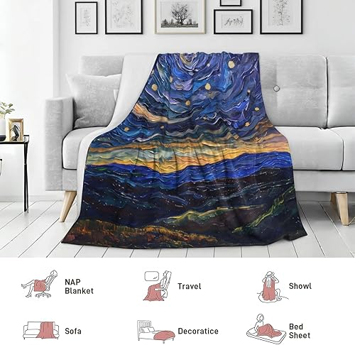 Miniatura 4 de Manta retro con diseño de automóvil musculoso para niñas, niños y adultos, 50 x 60 pulgadas, acogedora manta de franela para dormitorio, campamento,