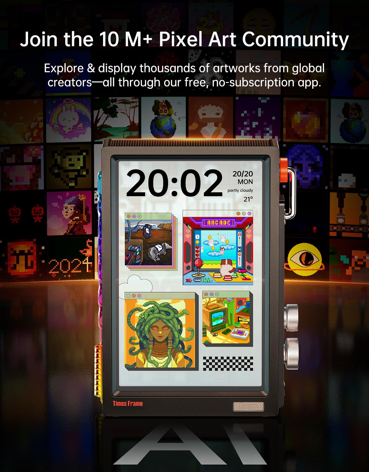 Buy Divoom Times Frame-WiFi Transparent Digital Photo Frame 10.1