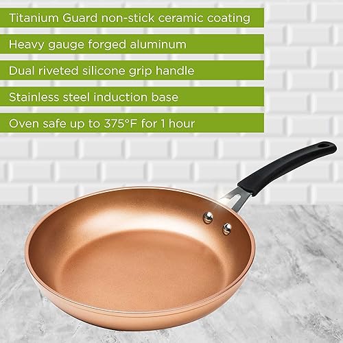 Miniatura 3 de Ecolution Endure - Sartén antiadherente de 11 pulgadas, cobre