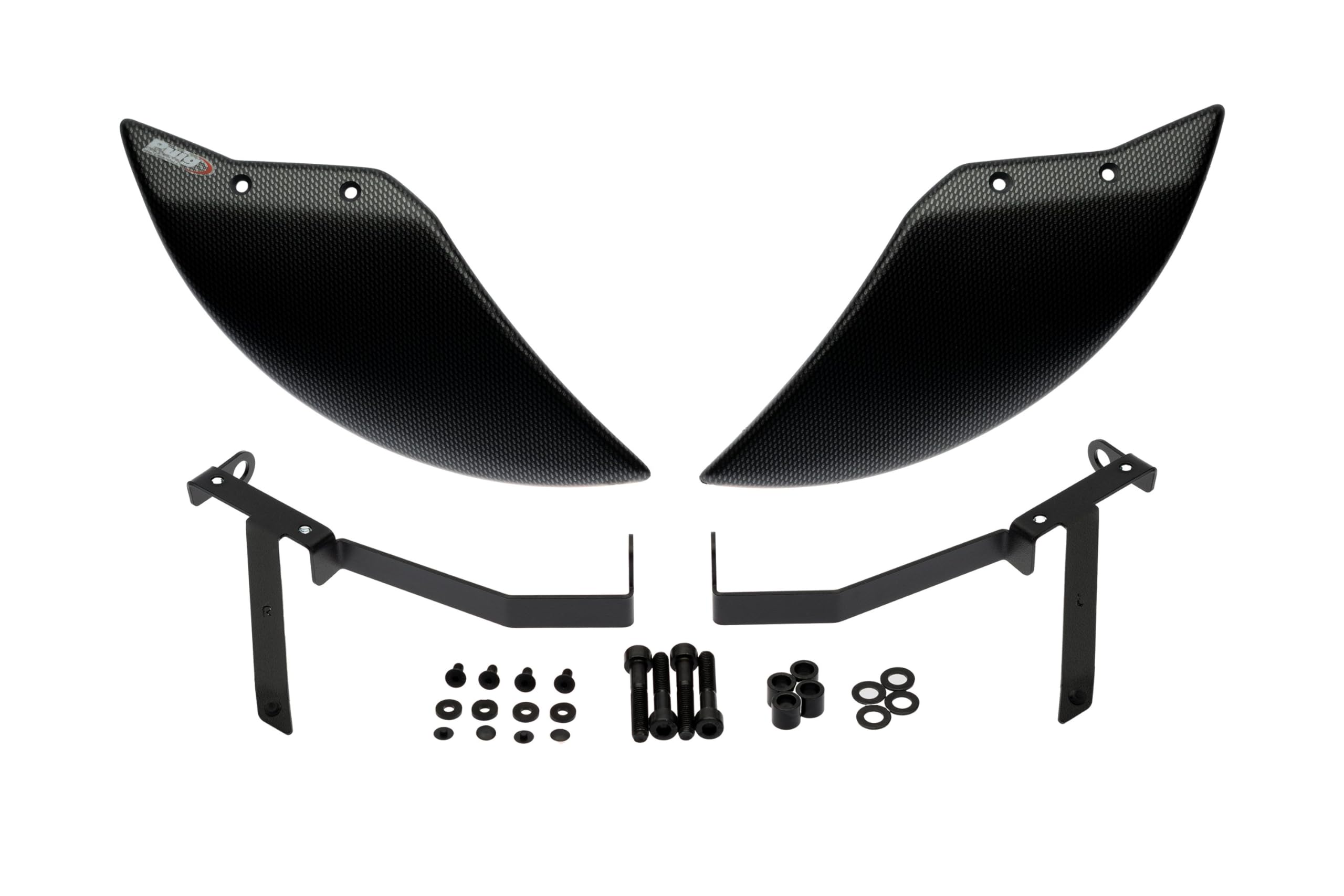 Puig 22698C Aero Wheel Deflector aerodynamic ABS wheel deflector improving stability and reducing turbulence, Carbon Look