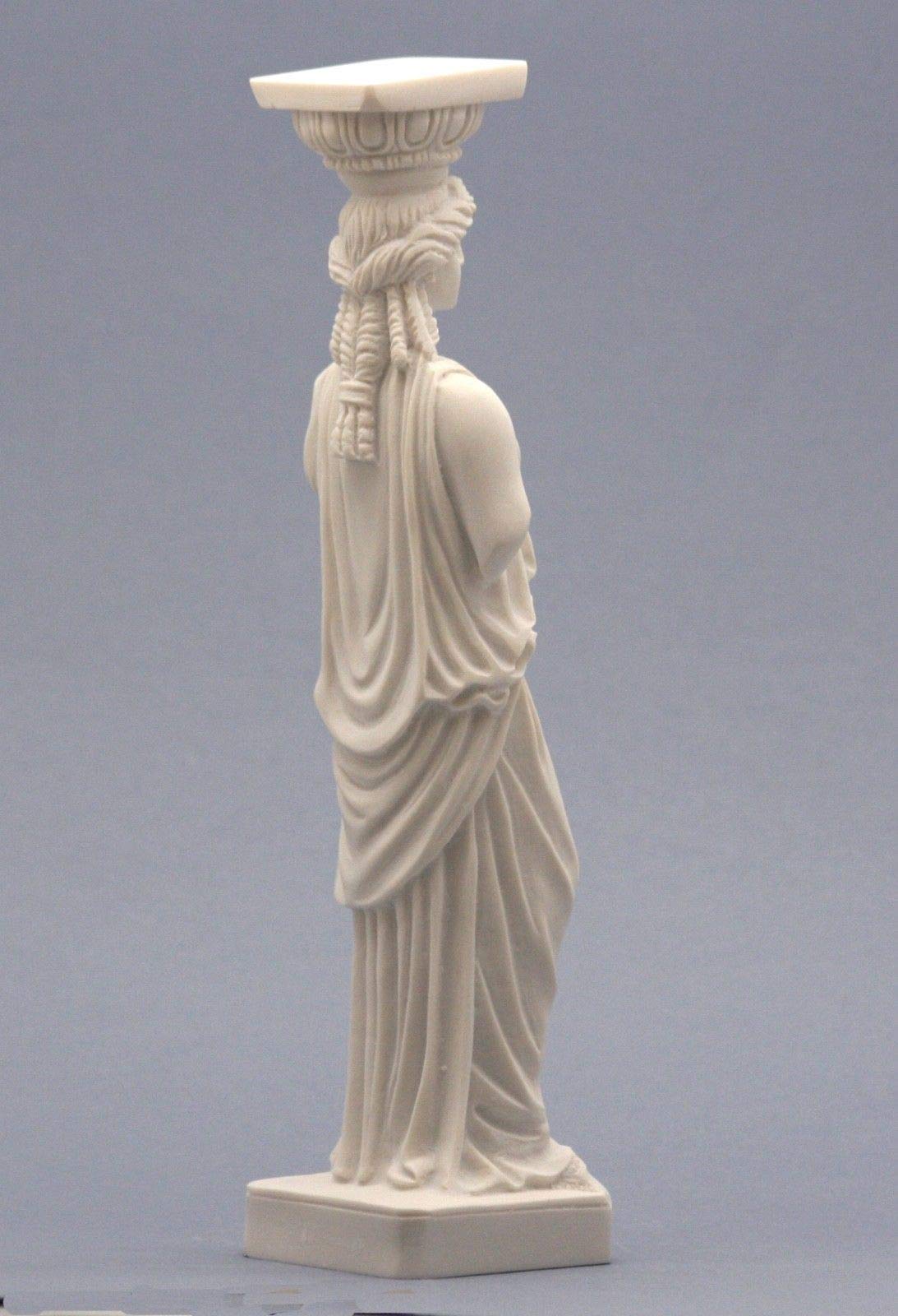 Caryatid Erechtheion Acrópolis Atenas figura femenina escultura de la estatua griega