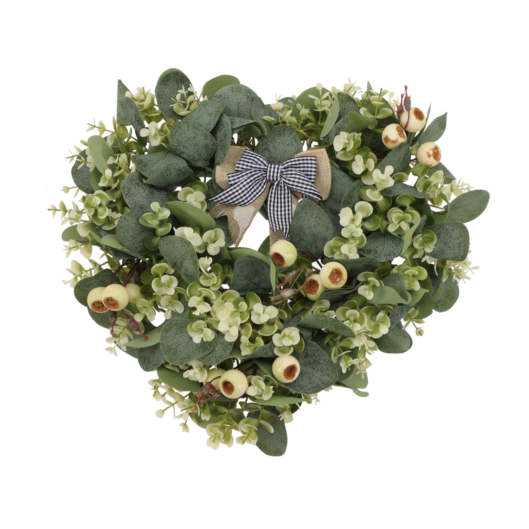 Couronne couronne de porte artificielle eucalyptus décoration murale mariage