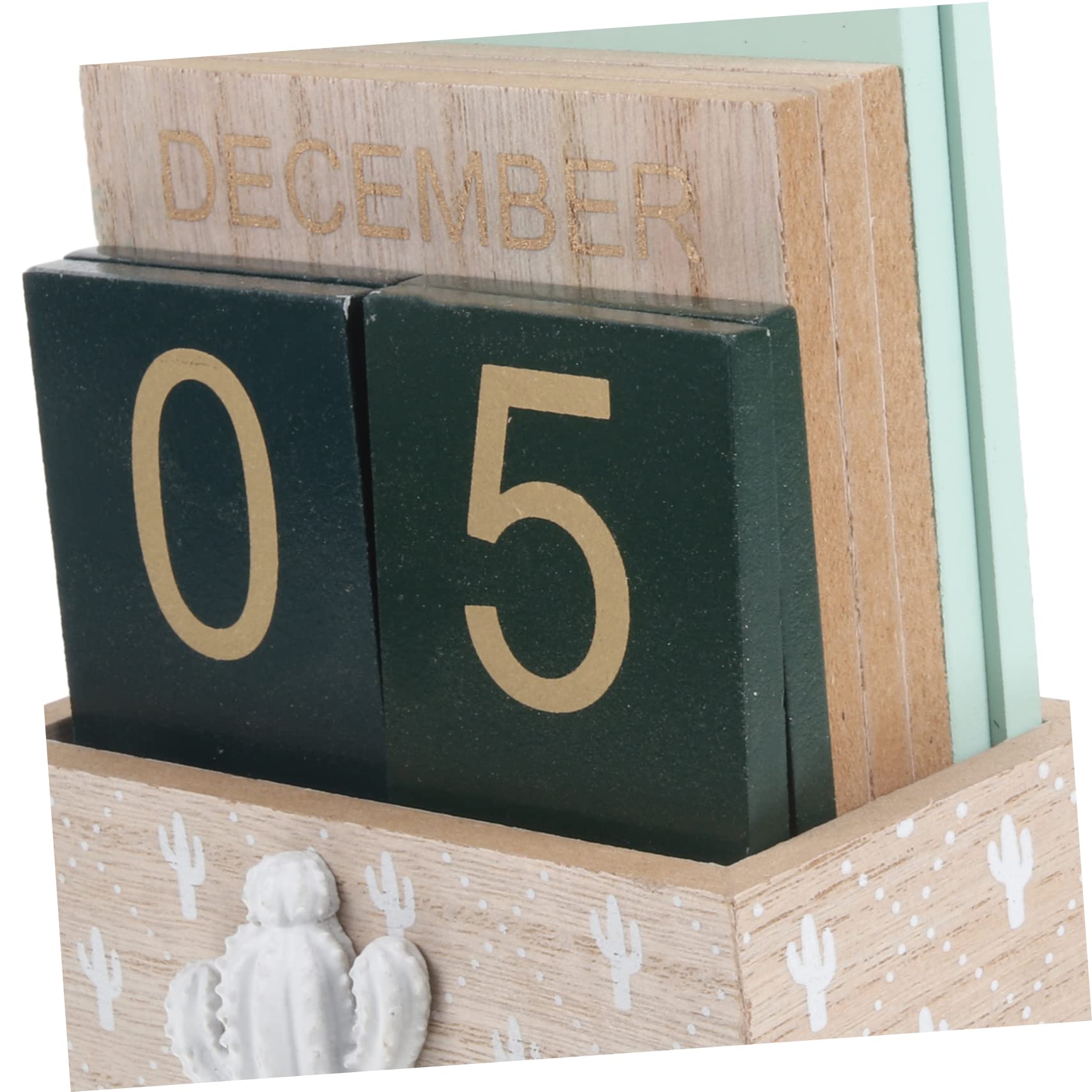 Calendario Perpetuo Legno Per Scrivania Decorazione Unica e Funzionale Calendario Mensile e Giornaliero Per Casa e Ufficio Design Chic e Compatto Per Ogni Spazio Per Scuole Hotel e