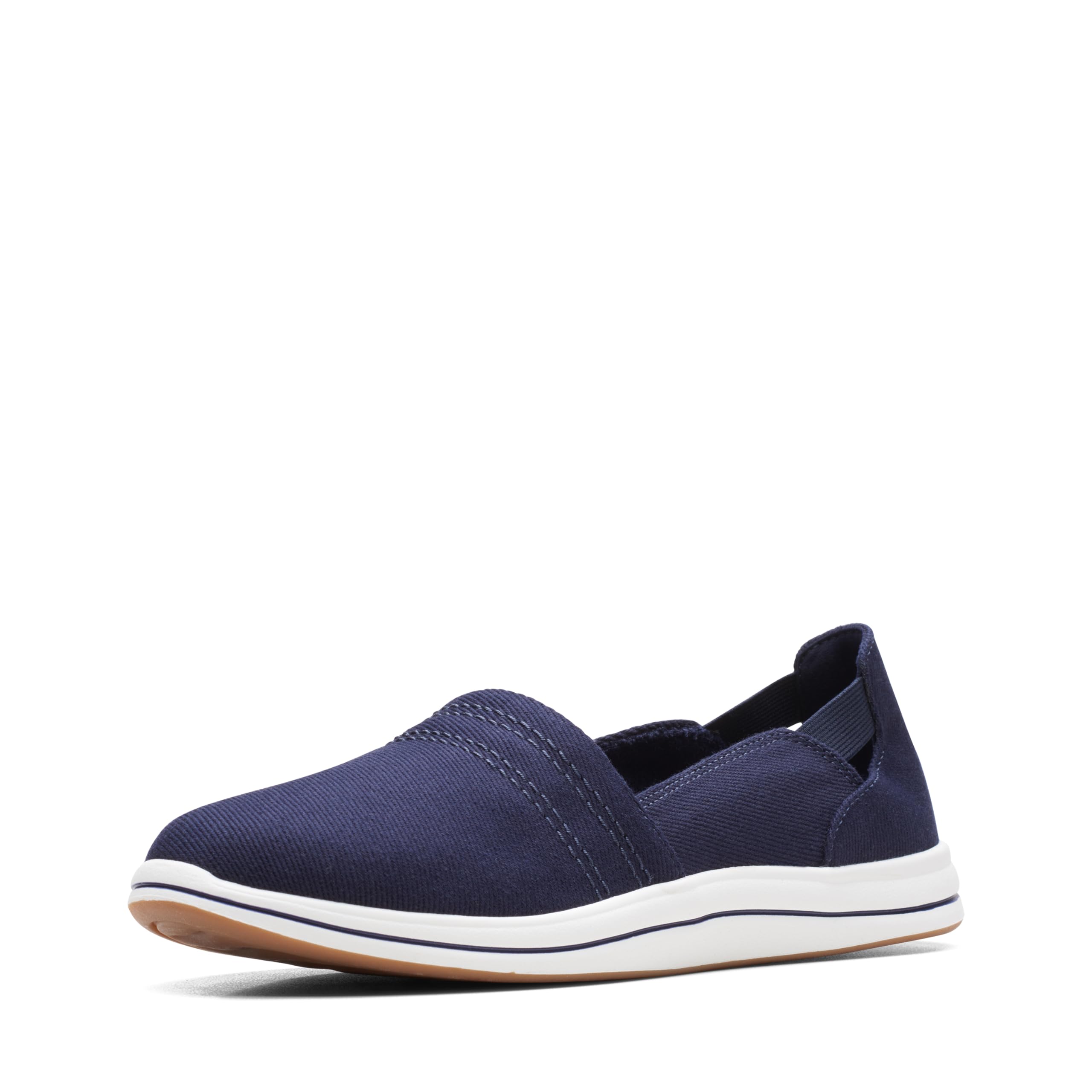 Clarks Women's Breeze Step Ii Loafer, Dark Navy Textile, 9.5