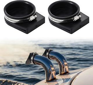 Zhehao 4 Pack Marine Exhaust Guard Boat Flapper Covers Fits 3 Inch