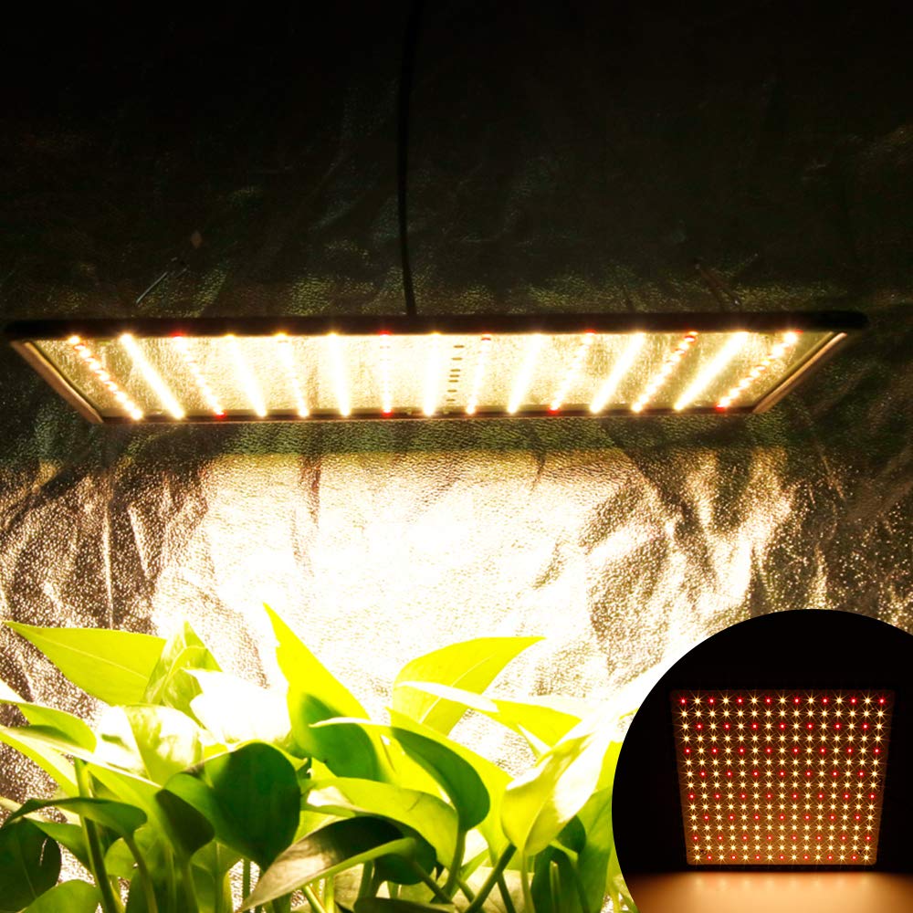 1000W Lampe LED Horticole Croissance Floraison 225 LEDs Grow Light Panneau LED Culture Indoor Spectre Complet Lampe Croissance Plante avec Crochet de Suspension pour Plante Croissance d'intérieur (01)