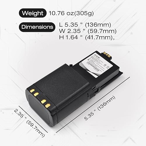 Miniatura 3 de Paquete de 2 baterías de repuesto para radios Motorola APX 6000 7000 8000 SRX2200, compatible con NNTN7038 NNTN8921 PMNN4487A PMMN4403 (paquete de 2)