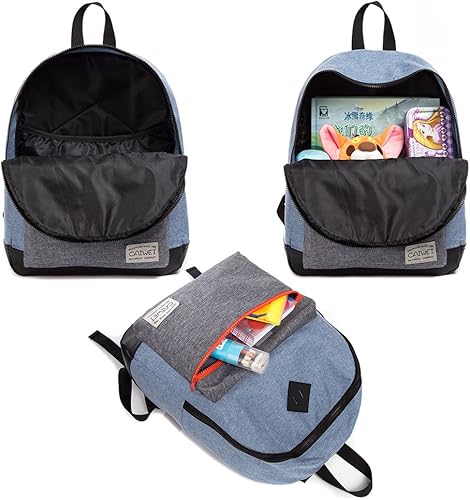 Miniatura 7 de xufei Mochila escolar unisex mochila preescolar clásica para niño y niña, GrisNegro, Mochila clásica para niños