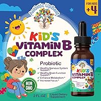 Vista 9 de Autistic UpBeat: Kid's Vitamin B Complex Kid-Friendly Drops Unlfavored B1, B2, B3, B6, B7, B9 & Methyl B12 Brain Function, Focus, Metabolism