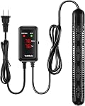 YukiHalu Aquarium Heater 50/100/200/300/500W with Protective Case, Fish Tank Heater, Temperature Adjustable, External Temperature Controller, LED Display, Used for 10/20/40/75/120 Gallons (300W)