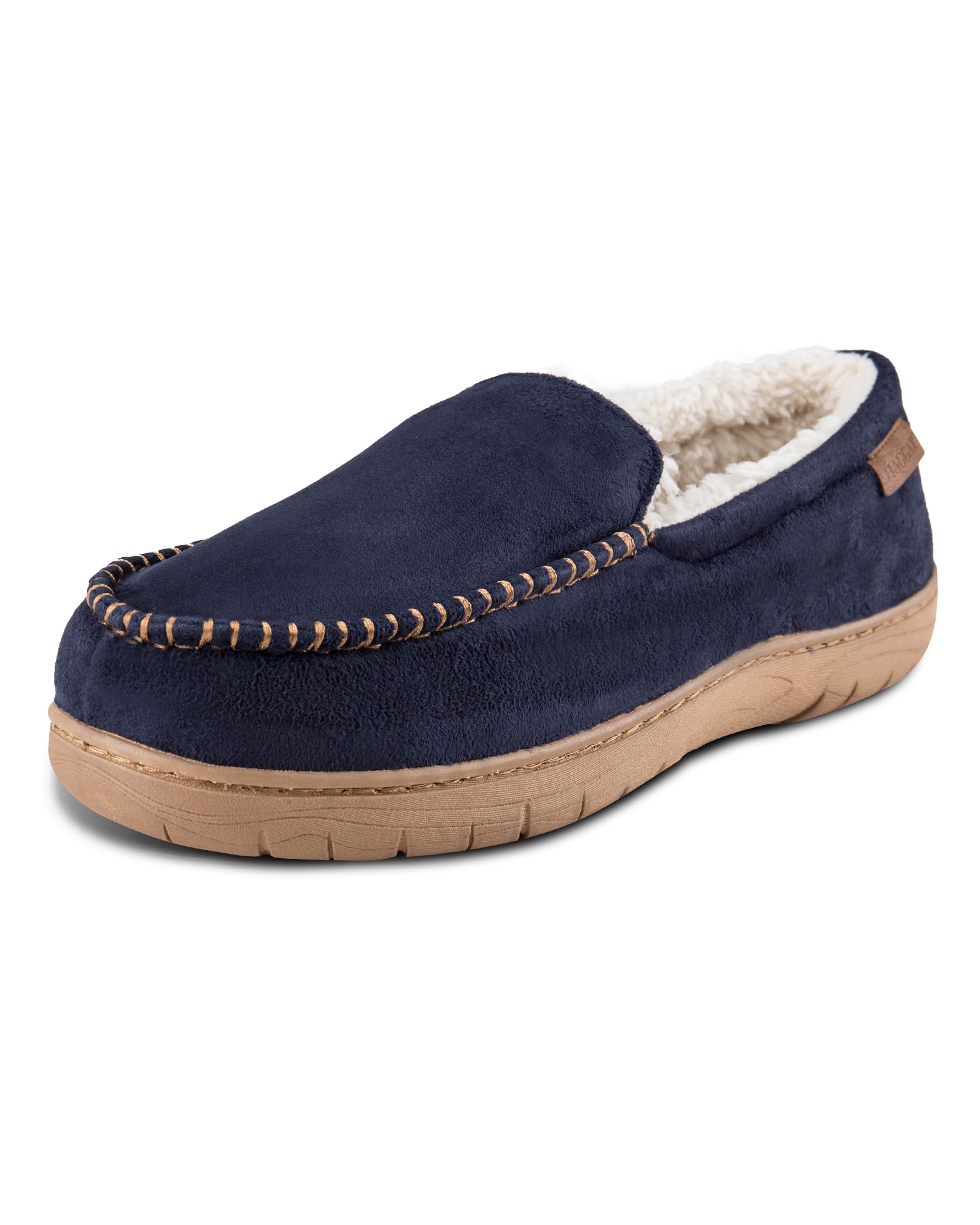 Haggar mens Venetian Slipper Indoor/Outdoor House Shoe With Memory Foam Comfort