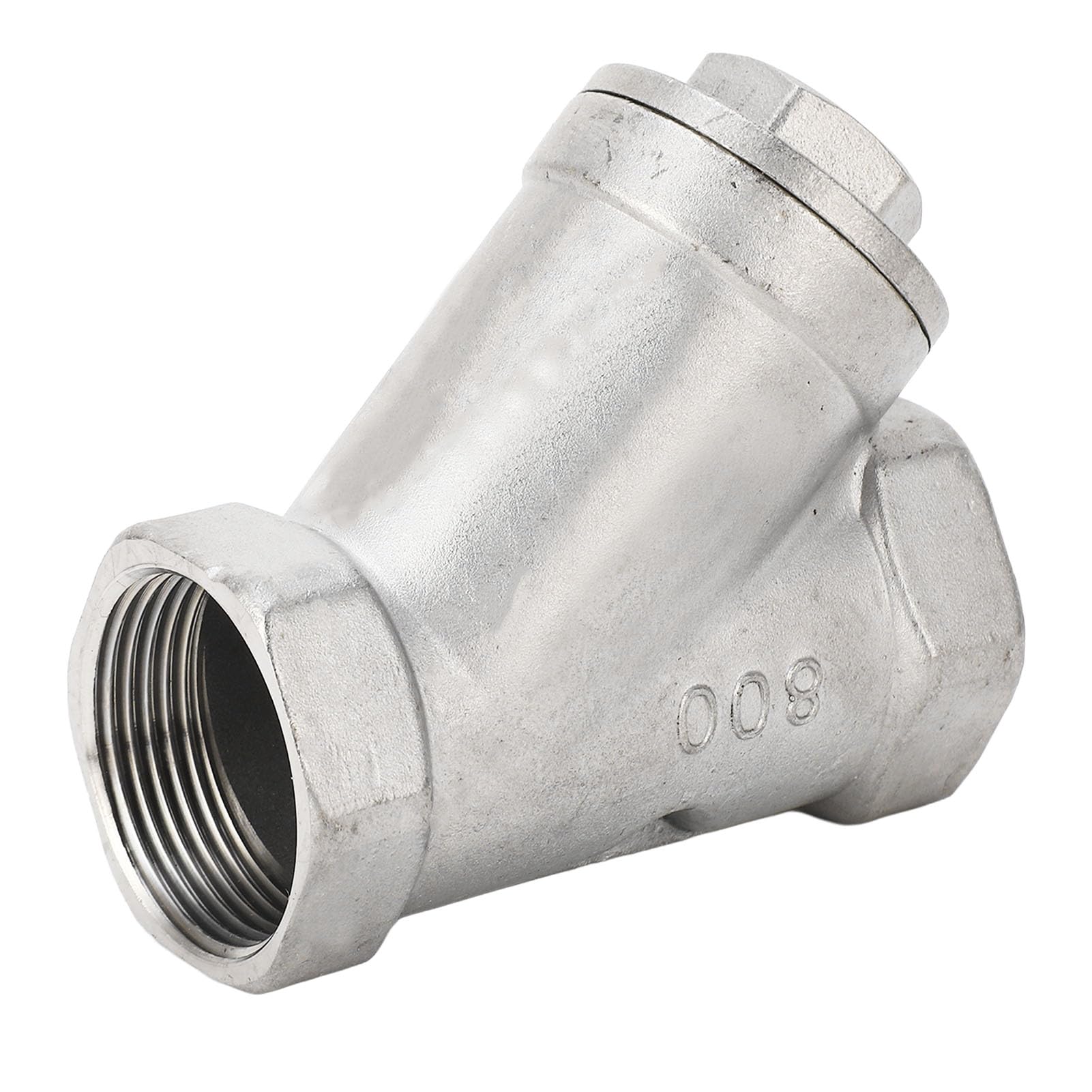 Filtro Tipo Y 1-1/4 Pulgadas DN32 Acero Inoxidable 304 Malla Doble Capa Válvula para Agua Petróleo Gas