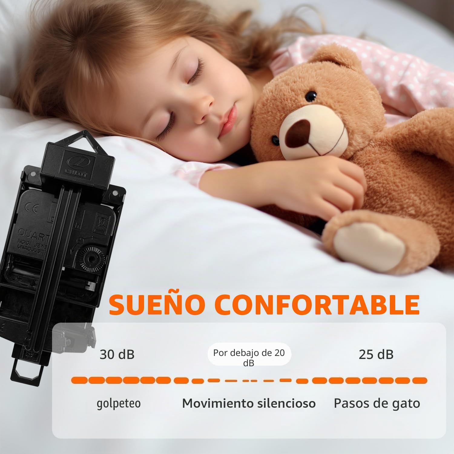 Relojes de pared para decoración de sala de estar, relojes de pared decorativos grandes, funcionan con pilas para dormitorio, cocina, oficina, casa, reloj de pared grande de metal con péndulo,