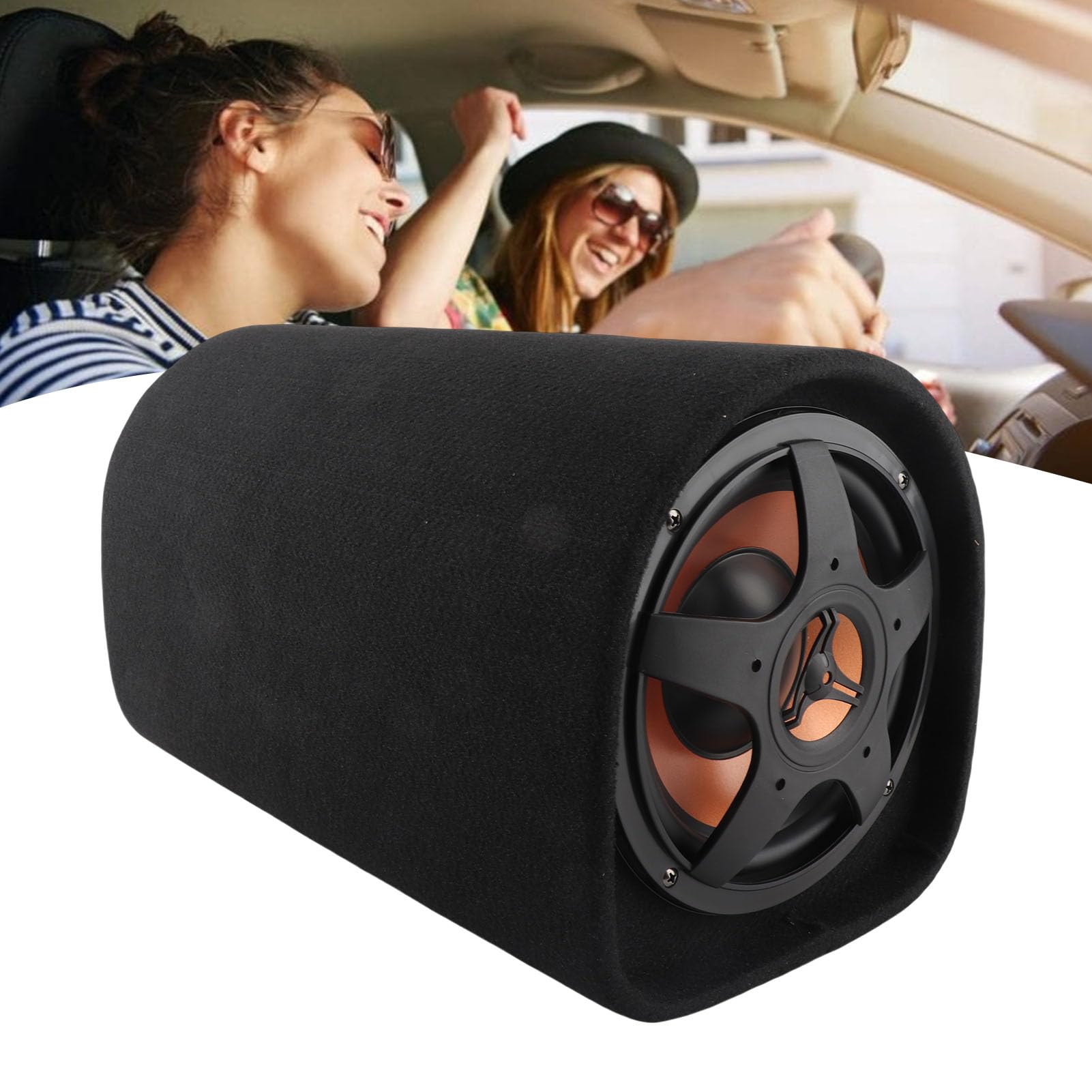 Subwoofer per Auto 200 W, Subwoofer Audio 12 V con Altoparlante, Amplificatore Audio Ad Alto Consumo, Altoparlante Attivo per Bassi Integrato Sotto il Sedile 'auto