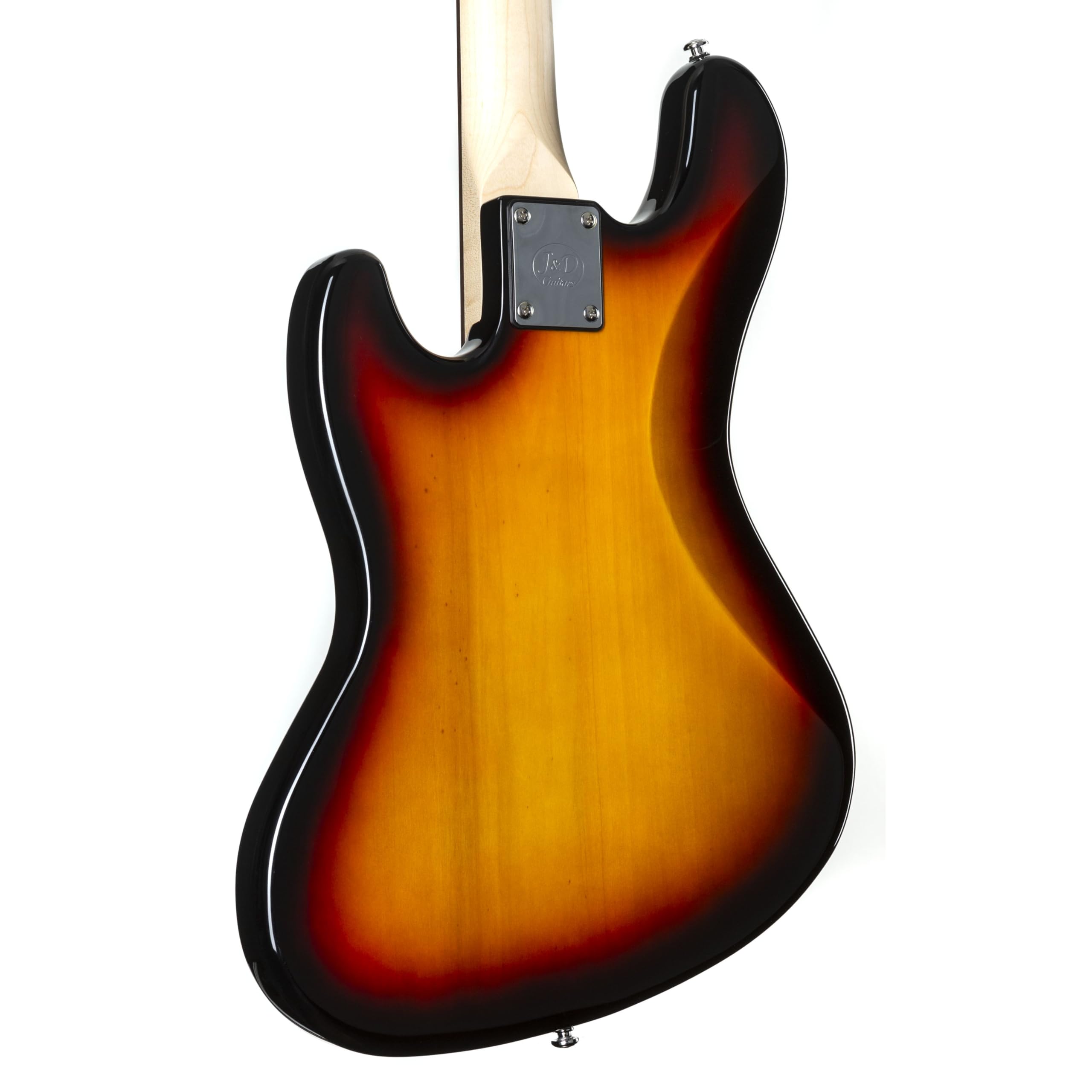 J & D JB Fretless Bass (3-Tone Sunburst) - Basso elettrico a 4 corde