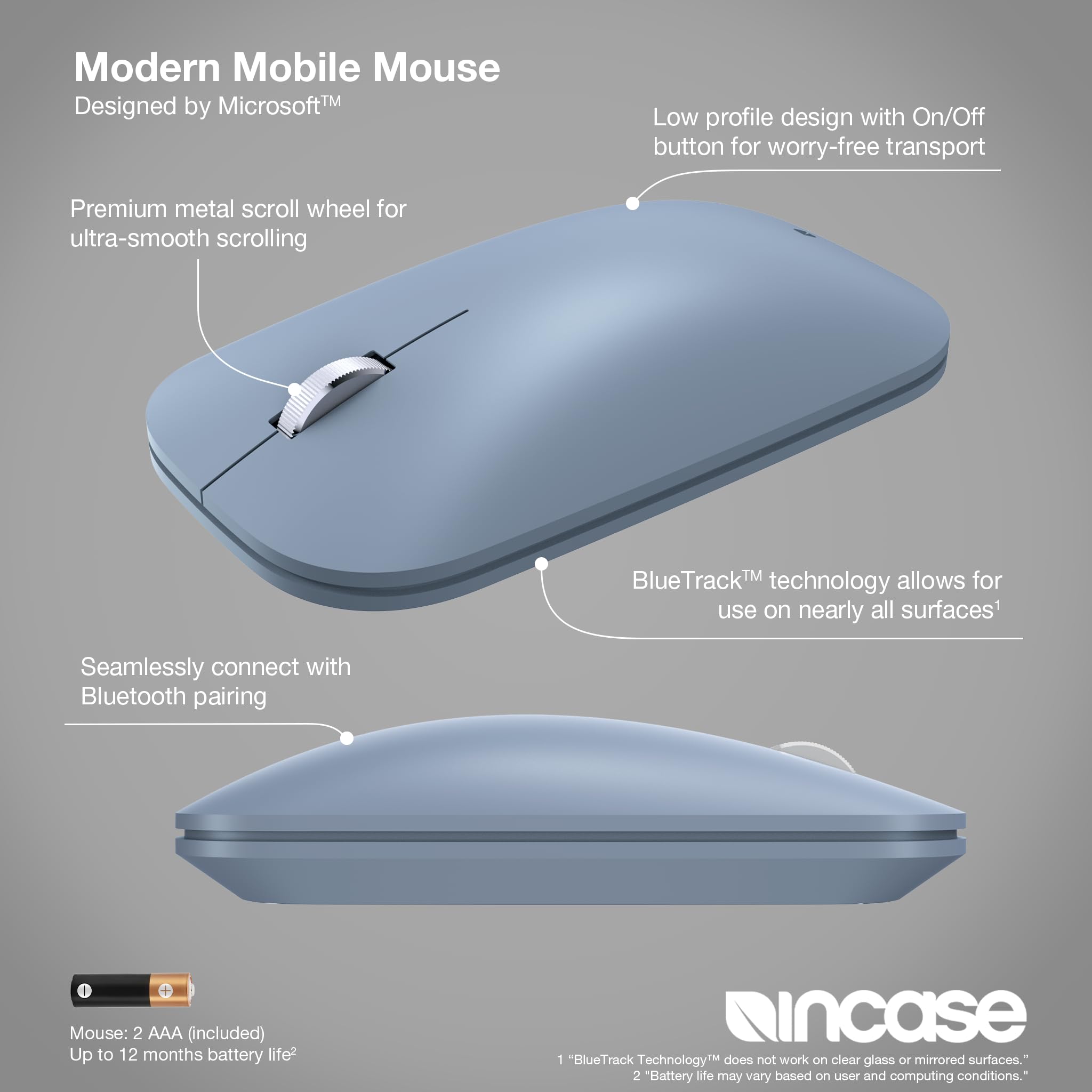 Amazon.com: Incase Modern Mobile Mouse – Designed by Microsoft
