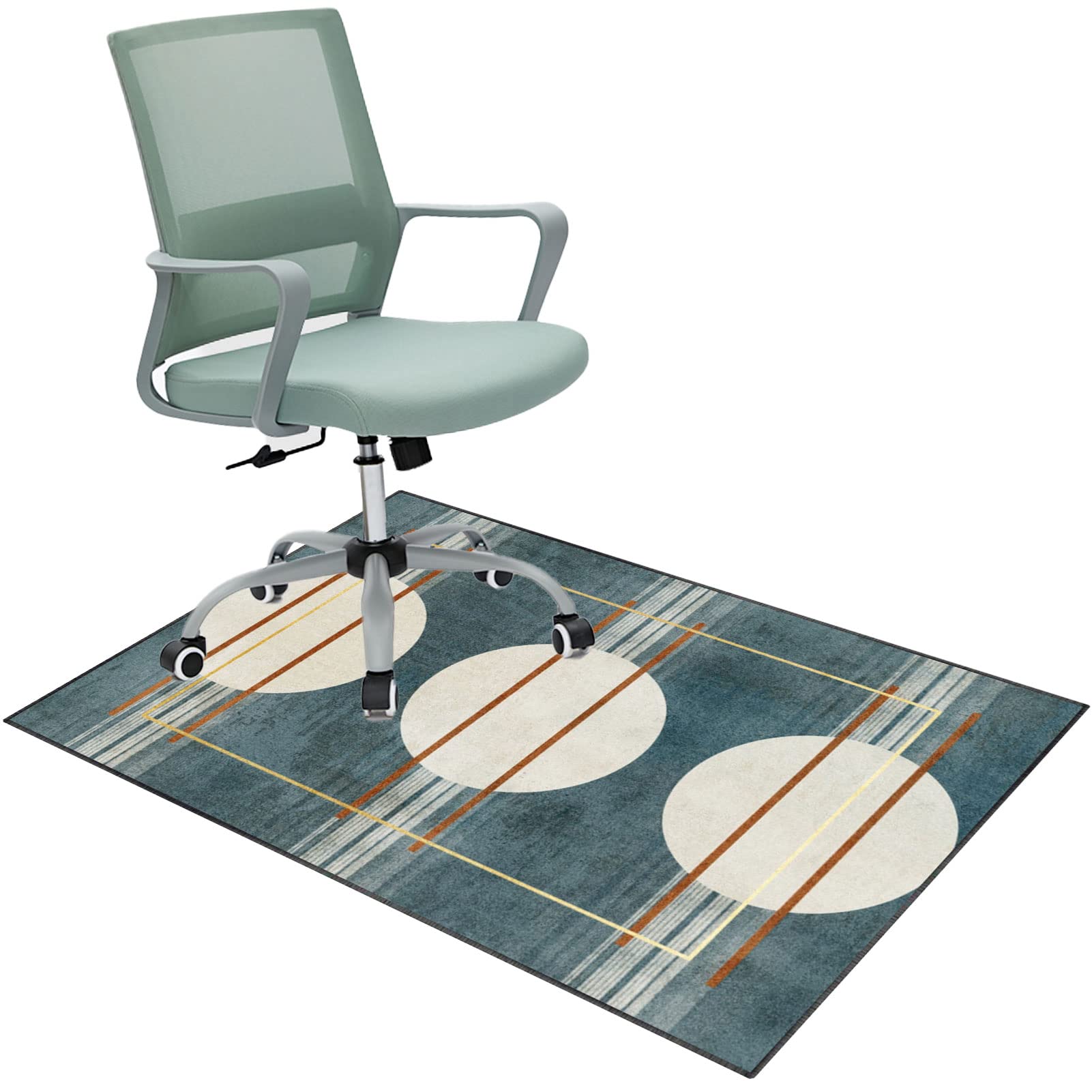 EYZO 90 × 140 cm Chair Mat For Carpeted Floor, Office Chair Mat, Gaming Chair Mat, Multi-Purpose Carpet Protector, Desk Chair For Carpeted Hardwood Floor, Protects Floors, Anti-Skidding Stop Noise