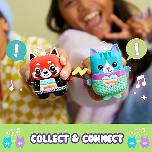 Miniatura 5 de Pawtricia The Blue Kitty, gato electrónico, más de 70 respuestas, juguetes interactivos para ansiedad para niñas y niños, regalos de Navidad para