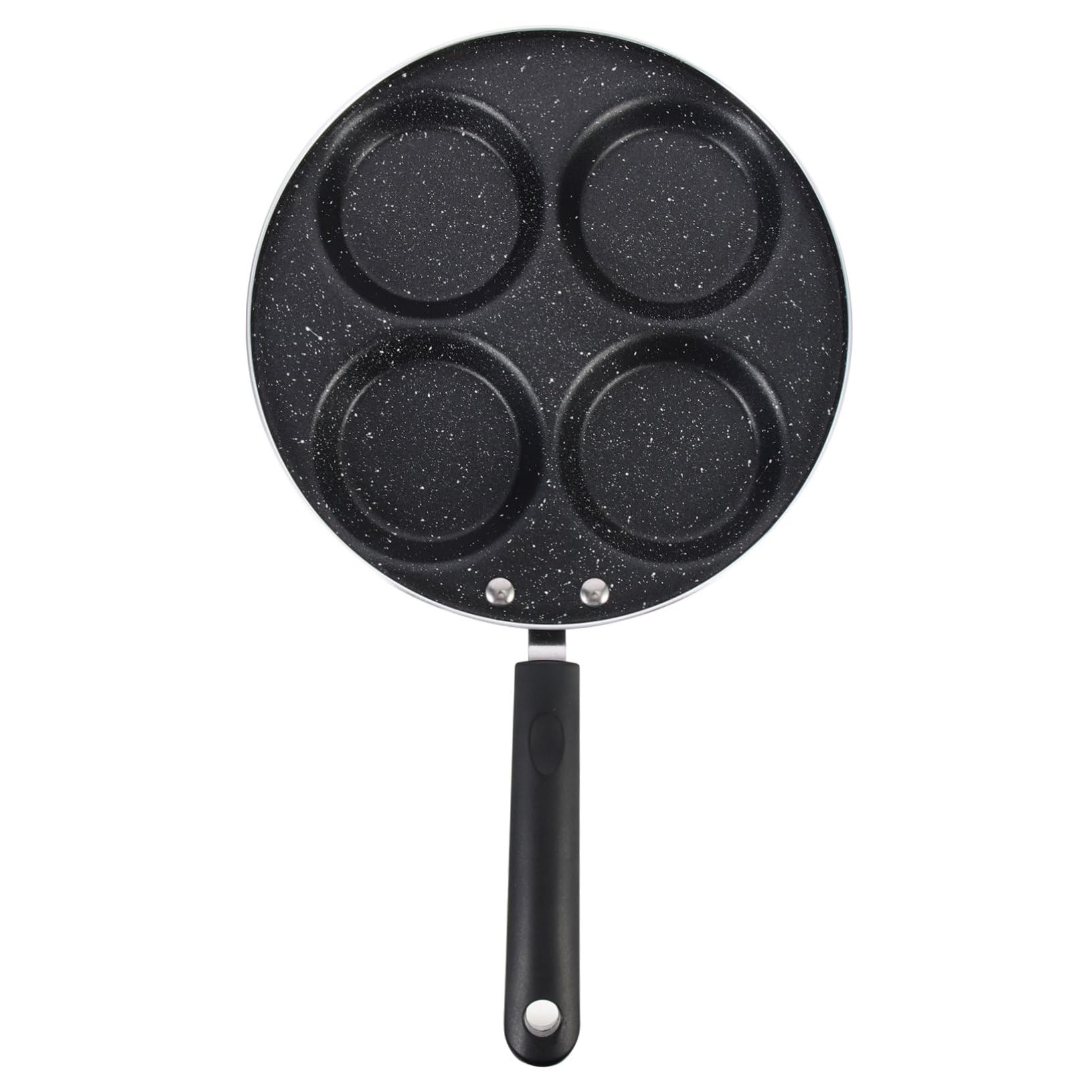 SOLUSTRE Household Non Stick Egg Frying Pan Cup Design Aluminum Egg Cooker and Convenient for Cooking Breakfast Easy to Clean and Non Stick Surface