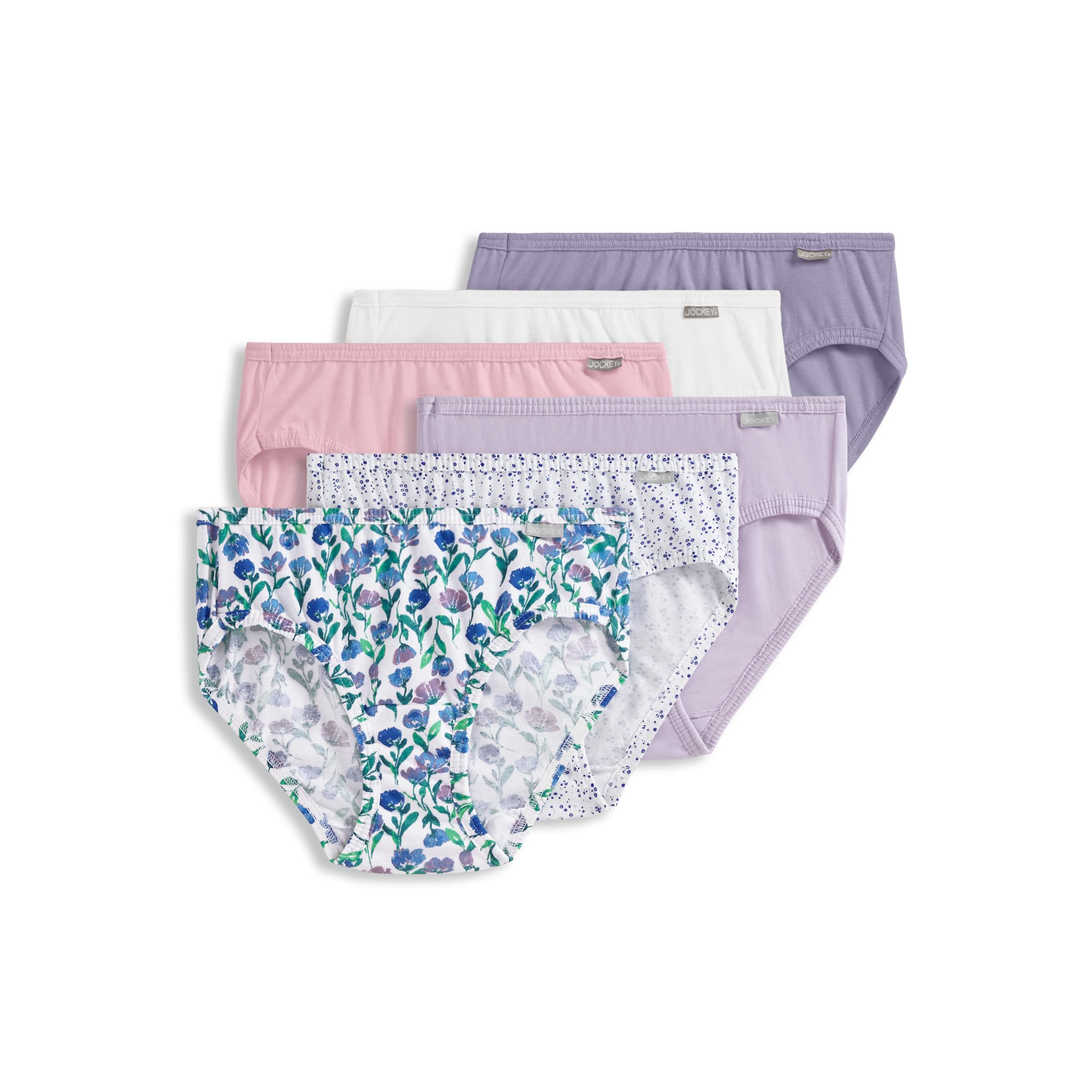Jockey Women's Blush Field Underwear Plus Size Elance French Cut - 6 Pack, 6