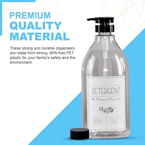 Miniatura 2 de Dispensador de detergente líquido para ropa  Contenedor de detergente para la organización de la lavandería  Sin BPA y plástico PET dispensador de